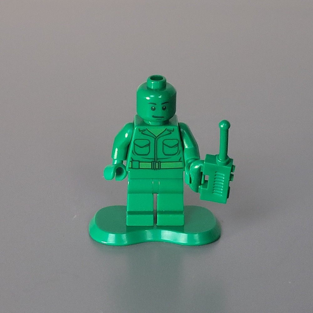 Lego Toy Story Green Army Man Minifigure Walkie No Helmet 7595 Collectible